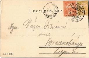 1907 Pozsony, Pressburg, Bratislava; Virágvölgyi templom / Blumenthaler-Kirche / church (szakadás / ...