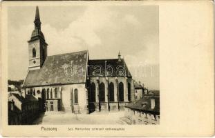 Pozsony, Pressburg, Bratislava; Szent Mártonhoz címzett székesegyház. Hardtmuth E. kiadása / cathedral (EK)