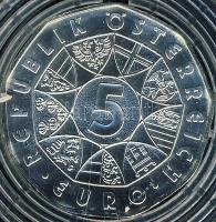 Ausztria 2005. 5EUR Ag "100 éves a sí sport" T:1