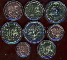 Románia 2003. 1c,2c,5c,10c,20c,50c,1€,2€ "Specimen" próbaveretek, komplett sor, díszkiadásban T:1 Tanúsítvánnyal!