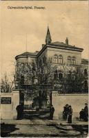 1914 Pozsony, Pressburg, Bratislava; Állami Egyetemi kórház. Betegeket látogatni délután 2-4 óráig szabad / Universitäts Spital / university hospital