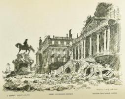 Zádor István: Budapest 1945. Zádor István rajzai. Bp.,(1945),Officina, 4 sztl. lev.+28 t. Kiadói pap...