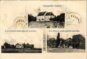 Szárazpatak, Szuha, Suchá nad Parnou (Nagyszombat); templom, Szent Orsolya rendű apácák nyaralója / church, nunnerys holiday villa. Art Nouveau (fl)