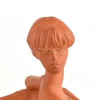 Kligl Sándor (1945): Balerina.Terrakotta. Jelzett. Hibátlan. m: 28 cm