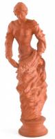 Tóth Valéria (1943- ): Hölgy bőségszaruval. Jelzett, hibátlan, m: 43 cm