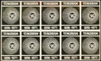 Tungsram 1896-1971 10 db matrica