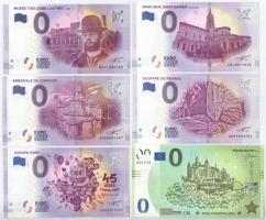Európa 2016-2020. 6xklf 0E szuvenír bankjegy T:I Europe 2016-2020. 6xdiff 0 Euro souvenir banknote C:UNC