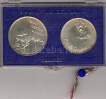 1974 50+100Ft "Petőfi" ezüst tokban T:BU
