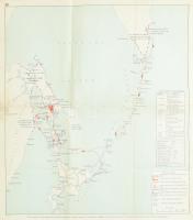A 16. hadsereg dél-szahalini hadművelete (1945. augusztus 11-től 25-ig), valamint a 2. Távolkeleti Front és a Csendes-óceáni Flotta kurili deszant-hadművelete, 40×35 cm