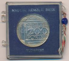 1977. 200Ft Ag "Nemzeti Múzeum" eredeti, sérült MNB tokban T:BU patina Adamo EM55