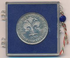 1978. 200Ft Ag "Első magyar aranyforint" "MNB" tokban T:BU patina Adamo EM56