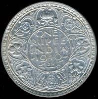 Brit-India 1940. 1R Ag VI.György T:2-/3