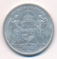 1930. 5P Ag "Horthy jobbra" T:2-,3 Adamo P8