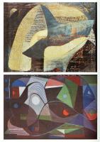 György Péter, Pataki Gábor: Az Európai Iskola és az elvont művészek csoportja. Színes és fekete-fehé...