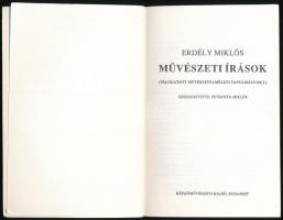 Erdély Miklós: Művészeti írások (Válogatott művészetelméleti tanulmányok I.). Szerk.: Peternák Mikló...
