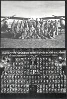 Vegyes 1920-1940 közötti repülős fotók modern másolatai, előhívásai, 7 db, 18x23 cm és 13x18 közötti...