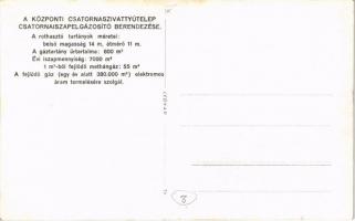 Budapest IX. Központi csatorna-szivattyútelep csatorna és iszapelgázosító berendezése