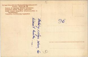 Budapest XI. Ifj. Appl János éttermei "Nyáron át vasárnap délelőtt katonazene. Esténként kitűnő...