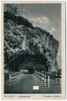 Budapest XI. Gellérthegyi sziklatemplom bejárata. leporello 10 képpel