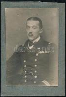 1920 Hajnisch Ferenc fregattkapitányi egyenruhában a DDSG másodkapitány igazolványán