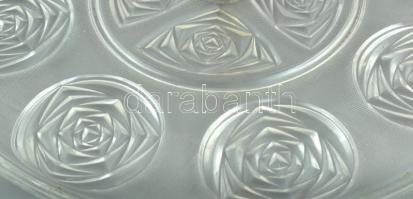 Süteményes kínáló 3 emeletes, kopásokkal. d: 29 cm m: 38 cm