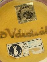 B. Várdeák Ildikó (1929-2013) mázas kerámia váza, jelzett,, hibátlan, m: 19 cm, d: 15 cm