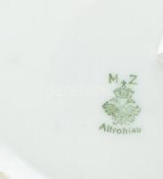 MZ Altrohlau I. világháborús propaganda dísz tányér. Ferenc József és Vilmos császár arcképével. Mat...