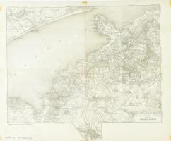 cca 1910-1930 A Balaton-felvidék térképe, terv.: Dr. Vigyázó János, 1 : 75.000. Bp., Turistaság és Alpinizmus, hajtva, kis foltokkal, ragasztásnyomokkal, 44x36,5 cm