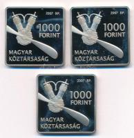 2007. 1000Ft Cu-Ni "Adorján János - Libelle" kapszulában (3x) T:PP fo. Adamo EM208