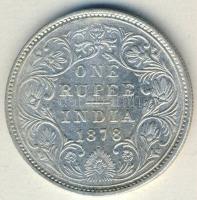 Brit-India 1878. 1R Ag Viktória T:3