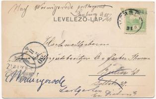 1900 Versec, Werschetz, Vrsac; Johann Zoffmann'sches Weingebiet. Villa, Eselsberg, Kapellnberg,...