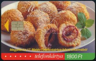 2002 MATÁV szilvás gombós telefonkártya, 2000 példányos ritkaság, jó állapotban