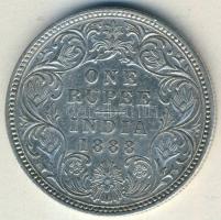 Brit-India 1888. 1R Ag Viktória T:3 apró ph