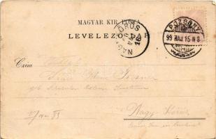 1899 Pozsony, Pressburg, Bratislava; Gruss vom Eisenbrünnel (Eisenbründl) im Mühlthale. König Ferdin...