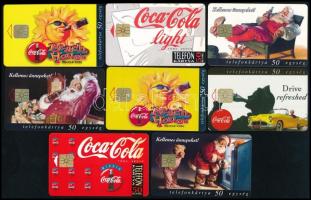 1994-1998 MATÁV Coca Cola 13 db klf telefonkártya, jó állapotban