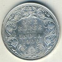 Brit-India 1900. 1R Ag Viktória T:2/3 kis ph