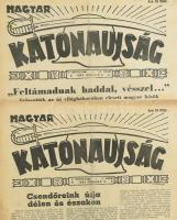 1939-1942 Magyar Katonaújság különféle évfolyamainak számai: 
1939 II. évf. 36.,48., 50-52. sz.; 
...