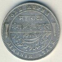 Brit-India/Bikanir 1892. 1R Ag Viktória T:3