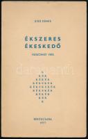 Kiss Dénes: Ékszeres ékeskedő. Huszonhét vers. Békéscsaba, 1977, Megyei Könyvtár. Kiadói papírkötés, kissé foltos borítóval. Megjelent 250 számozott példányban, ebből a 203. számú példány. A szerző által Grandpierre K. Endre (1916-2003) író, költő részére DEDIKÁLT példány.