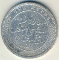 Brit-India/Alwar 1877. 1R Ag Viktória T:3