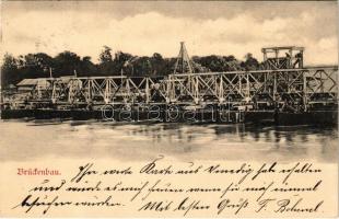 1903 Brückenbau / Austro-Hungarian K.u.K. military, bridge construction