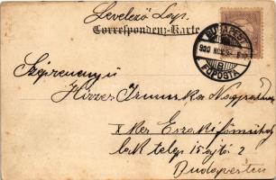 1900 Bau eines Holz-Provisoriums. Gruss vom Pionnier-Bataillon No. / Austro-Hungarian K.u.K. militar...