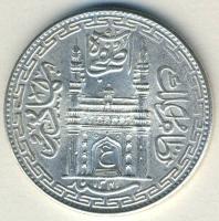 India/Hyderabad 1923. 1R Ag Mir Usman Ali Khan T:2/3