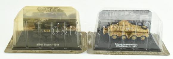 6 db modern katonai jármű modellje, bontatlan csomagolásban