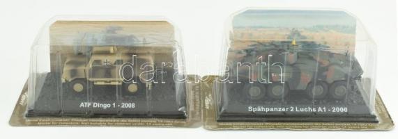 6 db modern katonai jármű modellje, bontatlan csomagolásban