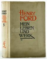 Ford, Henry: Mein Leben und Werk. Leipzig, é.n., Paul List Verlag, VIII+328 p. Német nyelven. Kiadói félvászon-kötés, kissé foltos borítóval és gerinccel, helyenként foltos lapokkal.