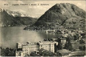 1912 Lugano Paradiso e Monte S. Salvatore, Hotel Metropole (EK)