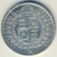 Nagy-Britannia 1887. 1/2C Ag Viktória T:3 k ph