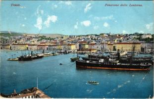 1909 Trieste, Trieszt; Panorama dalla Lanterna (EB)