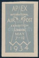 1934 APEX Nemzetközi Légiposta Kiállítás levélzáró